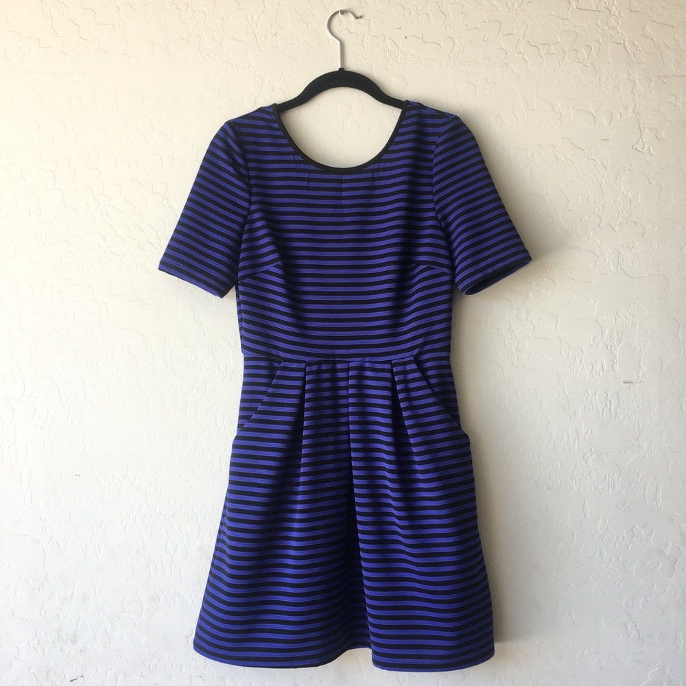Blue Striped Dress